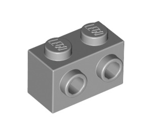 LEGO Gris piedra medio Ladrillo 1 x 2 con Tachuelas en Uno Lado (11211)