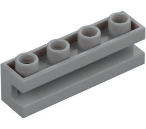 LEGO Gris piedra medio Ladrillo 1 x 4 con ranura (2653)