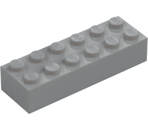 LEGO Gris piedra medio Ladrillo 2 x 6 (2456 / 44237)