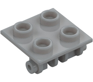 LEGO Gris piedra medio Bisagra 2 x 2 Parte superior (6134)