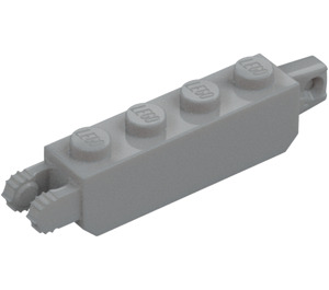 LEGO Gris piedra medio Bisagra Ladrillo 1 x 4 Cierre Doble (30387 / 54661)