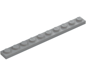 LEGO Gris piedra medio Placa 1 x 10 (4477)