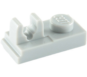 LEGO Gris piedra medio Plato 1 x 2 con Parte superior Acortar con brecha (92280)