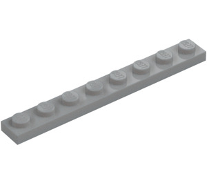 LEGO Gris piedra medio Placa 1 x 8 (3460)