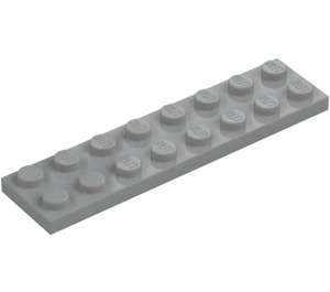 LEGO Gris piedra medio Placa 2 x 8 (3034)