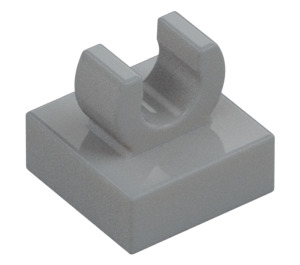 LEGO Gris piedra medio Plana 1 x 1 con Clip ("C" elevada) (15712 / 44842)