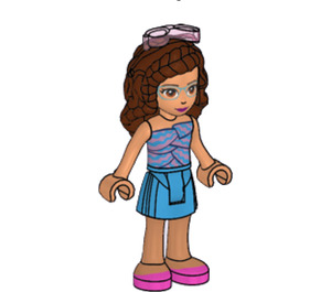 LEGO Olivia, Dark Azure Skirt Minifigura