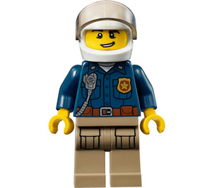 LEGO Policíuna Officer con blanco Casco Minifigura