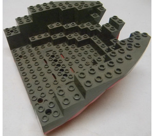 LEGO Barco Stern 16 x 14 x 5.3 con Dark Gris Parte superior (2559 / 74329)