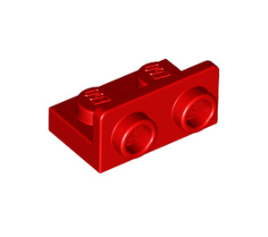 LEGO rojo Soporte 1 x 2 con 1 x 2 Arriba (99780)