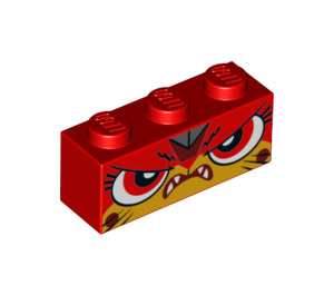 LEGO Ladrillo 1 x 3 con Angry unikitty Cara (3622 / 47679)