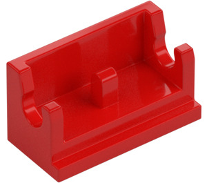 LEGO Rojo Bisagra 1 x 2 Base (3937)