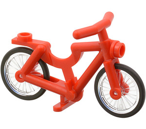LEGO rojo Minifigure Bicicleta con Ruedas y Tires (73537)