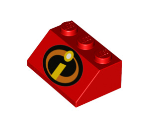 LEGO Con pendiente 2 x 3 (45°) con Incredibles I logo (3038 / 38135)