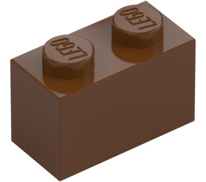 LEGO Marrón rojizo Ladrillo 1 x 2 con tubo inferior (3004 / 93792)