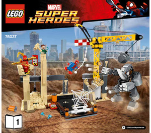 LEGO Rhino y Sandman Super Villain Team-Arriba 76037 Instructions