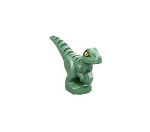 LEGO Verde arena Bebé Raptor con Green Rayas (37829 / 65438)