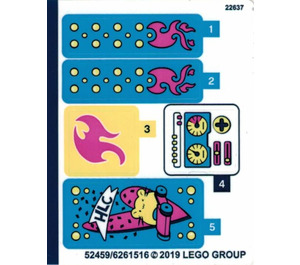 LEGO Pegatina Sheet for Set 41383 (52459)