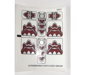 LEGO Pegatina Sheet for Set 70127 (15755)