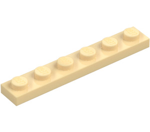 LEGO Tostado Placa 1 x 6 (3666)