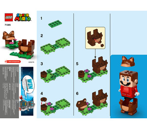 LEGO Tanooki Mario Power-Arriba Pack 71385 Instructions