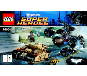 LEGO The Murciélago vs. Bane: Tumbler Chase 76001 Instructions