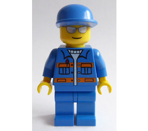 LEGO Tow Truck Conductor con Plateado Gafas de sol Minifigura