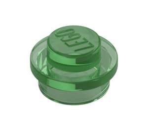 LEGO Verde transparente Placa 1 x 1 Circular (6141 / 30057)