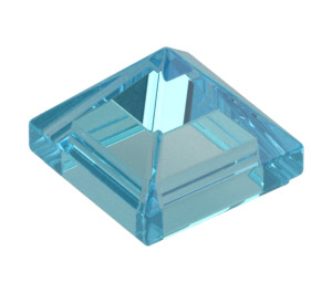 LEGO Transparente celeste Con pendiente 1 x 1 x 0.7 Pirámide (22388 / 35344)