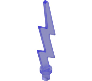 LEGO Morado transparente Lightning Bolt (Single) (27256)