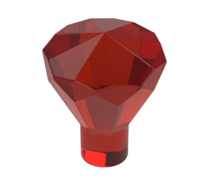 LEGO Rojo transparente Diamante (28556 / 30153)