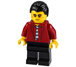 LEGO Vito con Negro Corto Peinado Pelo y Striped Tie Minifigura