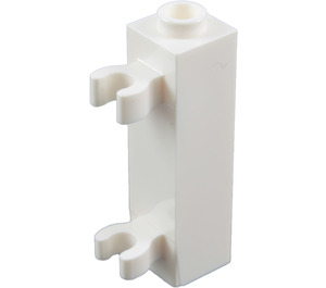 LEGO blanco Ladrillo 1 x 1 x 3 con Vertical Clips (Perno hueco) (42944 / 60583)