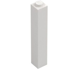 LEGO Blanco Ladrillo 1 x 1 x 5 con espiga sólida (2453)