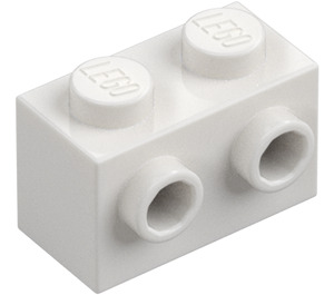 LEGO Blanco Ladrillo 1 x 2 con Espigas en Uno Lado (11211)