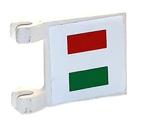 LEGO Bandera 2 x 2 con Italiano Bandera Pegatina sin borde ensanchado (2335)