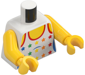 LEGO Minifigura Torso con Bathing Traje o Tank Parte superior con Estrellas (973 / 76382)