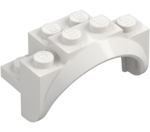 LEGO Blanco Guardabarros Ladrillo 2 x 4 x 2 con Rueda Arco (35789)