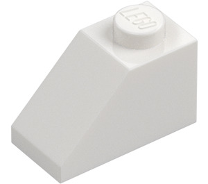 LEGO Blanco Con pendiente 1 x 2 (45°) (3040 / 6270)