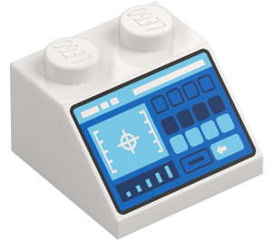 LEGO Con pendiente 2 x 2 (45°) con Control Panel con Targeting Screen (3039 / 73773)