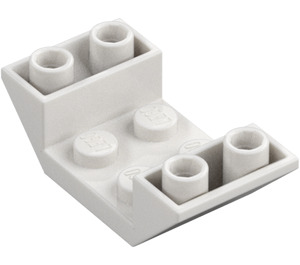 LEGO Blanco Con pendiente 2 x 4 (45°) Doble Invertido con Open Centro (4871)