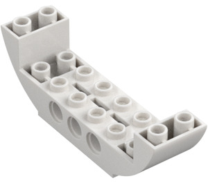 LEGO Blanco Con pendiente 2 x 8 x 2 Curvo Invertido Doble (11301 / 28919)