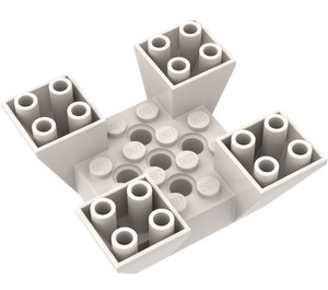 LEGO Con pendiente 6 x 6 x 2 (65°) Invertido Quadruple (30373)