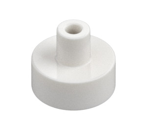 LEGO Blanco Plana 1 x 1 Circular con Hollow Barra (20482 / 31561)