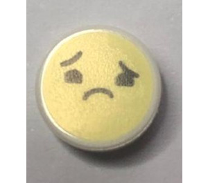 LEGO Loseta 1 x 1 Redondo con Sad Emoji (35380)