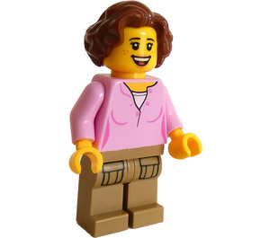 LEGO Mujer con Bright Rosa Camisa Minifigura