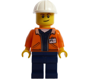 LEGO Worker con Nametag Minifigura