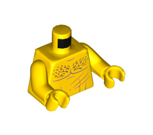 LEGO Bare Pecho Torso con Pelo y Scratches (973 / 76382)