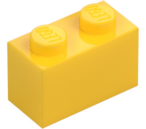 LEGO Amarillo Ladrillo 1 x 2 con tubo inferior (3004 / 93792)