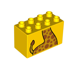 LEGO Duplo Ladrillo 2 x 4 x 2 con Giraffe Neck y Upper Cuerpo (31111 / 43532)